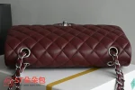 高仿香奈兒/Chanel Classic Flap系列酒紅色翻蓋式鏈條單肩包：圖片 6
