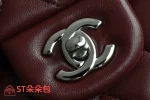 高仿香奈兒/Chanel Classic Flap系列酒紅色翻蓋式鏈條單肩包：圖片 7