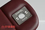 高仿香奈兒/Chanel Classic Flap系列酒紅色翻蓋式鏈條單肩包：圖片 8