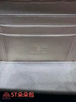 高仿香奈兒/Chanel Vanity Case 菱格紋黑色拉鏈鏈條化妝包：圖片 9