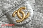 高仿香奈兒/Chanel 22 Bag 抽繩式鏈條手提包 銀色：圖片 7