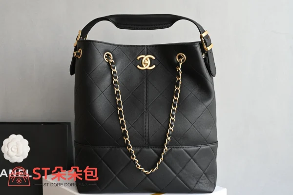 高仿香奈兒/Chanel Coco Cabas Tote手袋 黑色：圖片 2