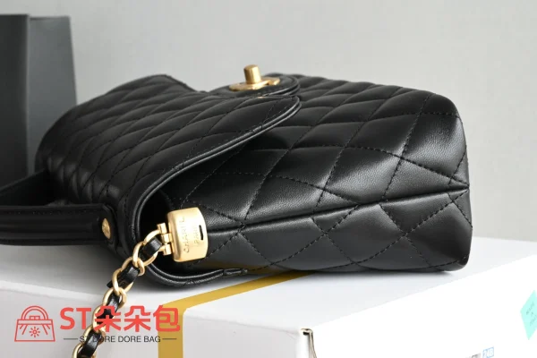高仿香奈兒/Chanel Classic Flap 黑色菱格紋翻蓋手提單肩包：圖片 5