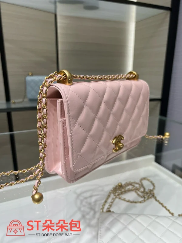 高仿香奈兒/Chanel 25S 淺粉色 WOC發財包：圖片 4