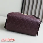 高仿香奈兒/Chanel Hobo 小號酒紅色鏈條手提包：圖片 5