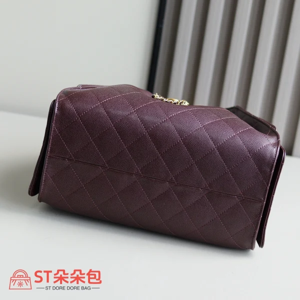 高仿香奈兒/Chanel Hobo 小號酒紅色鏈條手提包：圖片 5