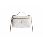高仿香奈兒/Chanel Vanity Case 白色盒子包