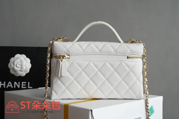 高仿香奈兒/Chanel Vanity Case 白色盒子包：圖片 3