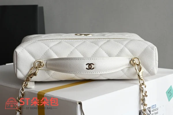高仿香奈兒/Chanel Vanity Case 白色盒子包：圖片 6