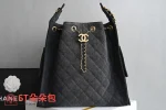 高仿香奈兒/Chanel Deauville 水桶包 深灰色：圖片 2