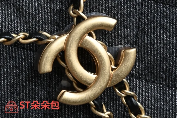 高仿香奈兒/Chanel Deauville 水桶包 深灰色：圖片 6