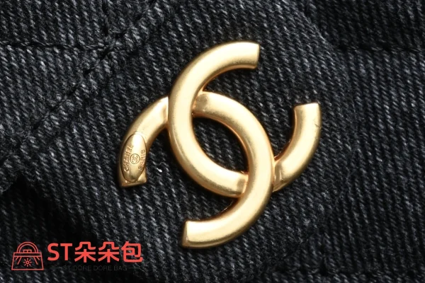 高仿香奈兒/Chanel Deauville 水桶包 深灰色：圖片 9