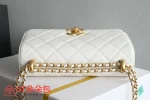 高仿香奈兒/Chanel Classic Flap 經典菱格紋口蓋包 白色：圖片 6