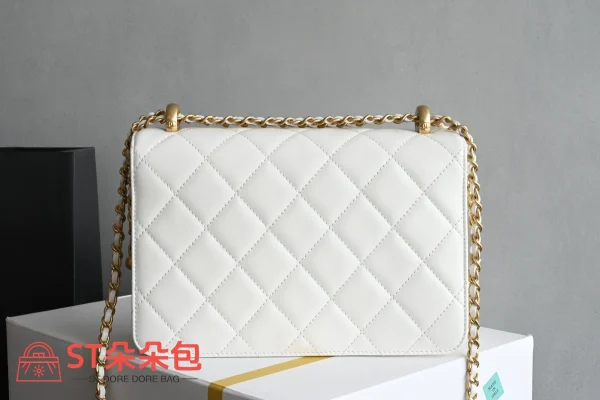 高仿香奈兒/Chanel 25s 口蓋包 白色：圖片 3