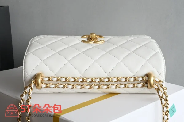 高仿香奈兒/Chanel 25s 口蓋包 白色：圖片 6