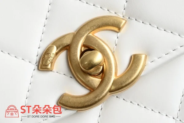 高仿香奈兒/Chanel 25s 口蓋包 白色：圖片 7