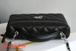 高仿香奈兒/Chanel Vanity Case 手提斜挎兩用盒子包 黑色：圖片 6