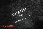 高仿香奈兒/Chanel Vanity Case 手提斜挎兩用盒子包 黑色：圖片 9