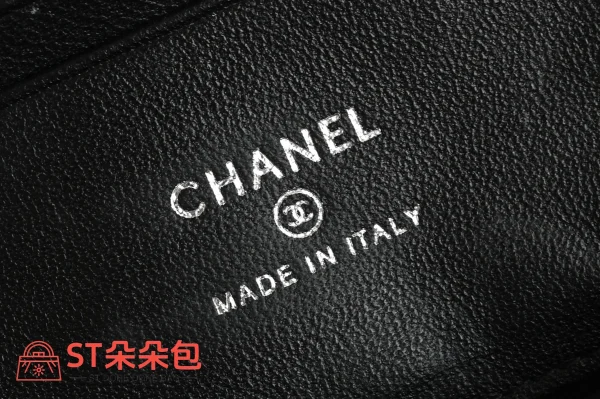 高仿香奈兒/Chanel Vanity Case 手提斜挎兩用盒子包 黑色：圖片 9