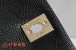 高仿香奈兒/Chanel 經典菱格紋皮革雙肩包 黑色：圖片 8