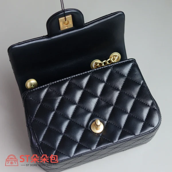 高仿香奈兒/Chanel CF山茶花系列 mini號單肩斜挎包：圖片 7