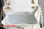 高仿香奈兒/Chanel Coco Backpack經典菱格紋白色雙肩包：圖片 10