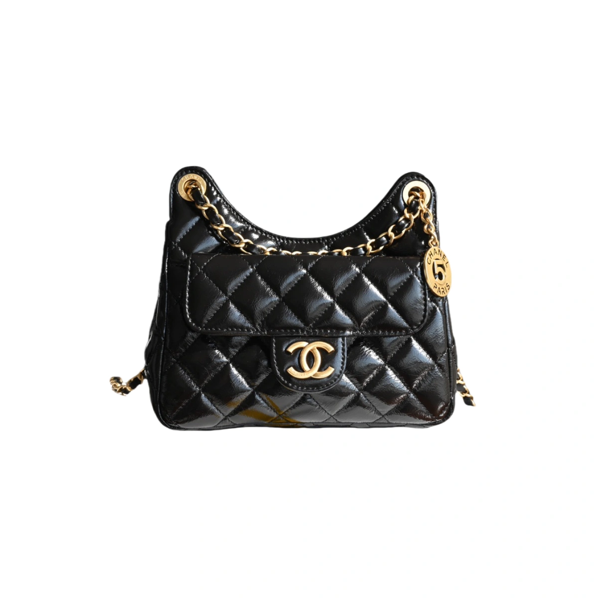 JlXrfXDq8hqT1FQ_0_1 高仿香奈兒/Chanel Classic Flap菱格紋翻蓋鏈條黑色單肩包:圖片 1