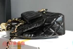 高仿香奈兒/Chanel Classic Flap菱格紋翻蓋鏈條黑色單肩包：圖片 5