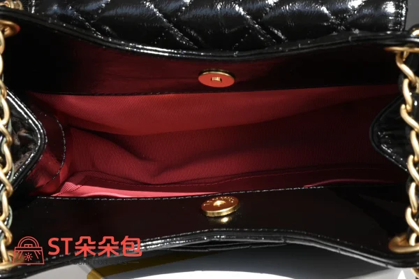 高仿香奈兒/Chanel Classic Flap菱格紋翻蓋鏈條黑色單肩包：圖片 10