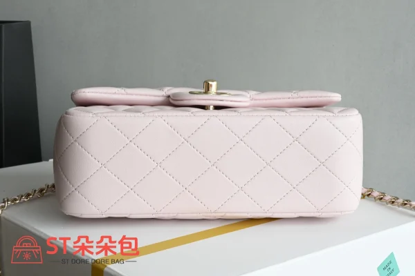高仿香奈兒/Chanel Classic Flap系列 Mini手袋 粉色：圖片 4