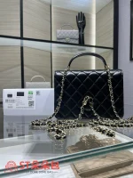 高仿香奈兒/Chanel Coco Handle 黑色手提肩背包：圖片 3