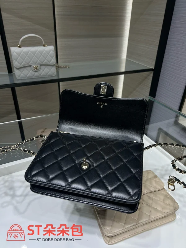 高仿香奈兒/Chanel Coco Handle 黑色手提肩背包：圖片 8