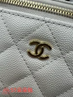 高仿香奈兒/Chanel 25C 手柄式方包 淺灰色：圖片 6
