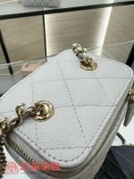 高仿香奈兒/Chanel 25C 手柄式方包 淺灰色：圖片 7