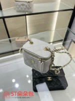 高仿香奈兒/Chanel 25C 手柄式方包 淺灰色：圖片 8