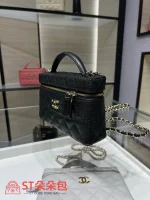 高仿香奈兒/Chanel Vanity Case化妝箱包 黑色：圖片 7