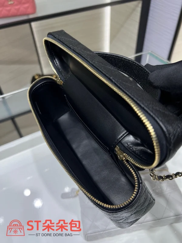 高仿香奈兒/Chanel Vanity Case化妝箱包 黑色：圖片 9