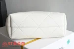 高仿香奈兒/Chanel Cabas 菱格紋托特包 白色：圖片 4