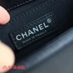 高仿香奈兒/Chanel Le Boy 黑色菱格鏈條包：圖片 9