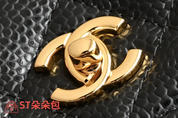 高仿香奈兒/Chanel WOC 菱格紋鏈條錢包 黑色：圖片 6