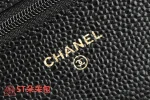 高仿香奈兒/Chanel WOC 菱格紋鏈條錢包 黑色：圖片 7