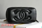 高仿香奈兒/Chanel Vanity Case 黑色帶鏈條化妝包：圖片 4