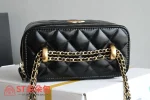 高仿香奈兒/Chanel Vanity Case 黑色帶鏈條化妝包：圖片 6