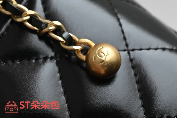 高仿香奈兒/Chanel Vanity Case 黑色帶鏈條化妝包：圖片 8