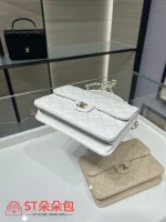高仿香奈兒/Chanel 19系列 19 Flap Handle Bag 白色：圖片 6