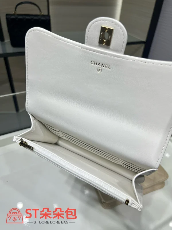 高仿香奈兒/Chanel 19系列 19 Flap Handle Bag 白色：圖片 9