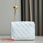 高仿香奈兒/Chanel Classic Flap 迷你白色金屬球單肩包：圖片 10