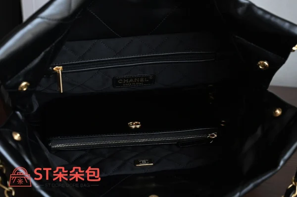 高仿香奈兒/Chanel 22 黑色 購物袋款：圖片 8