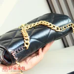 高仿香奈兒/Chanel 19 大號肩背包｜黑色歐洲方框山羊皮：圖片 5
