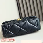 高仿香奈兒/Chanel 19 大號肩背包｜黑色歐洲方框山羊皮：圖片 6